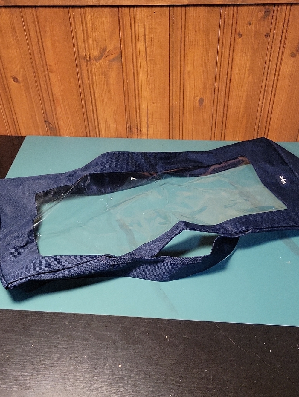 Thirty One Navy Clear Panel Unity Tote Lid